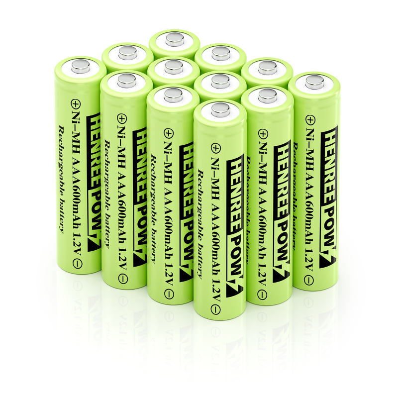 Henreepow 1.2V 600mAh AA Ni-MH Baterai Isi Ulang