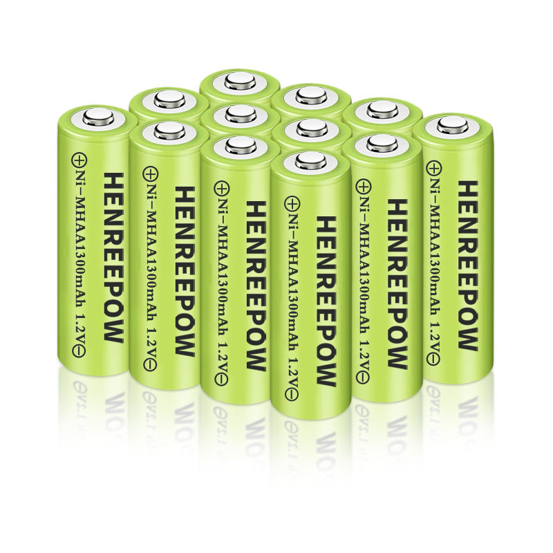 Henreepow 1.2V 1300mAh AA Ni-MH Baterai Isi Ulang